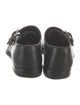 Bruno Magli Leather Monk Straps