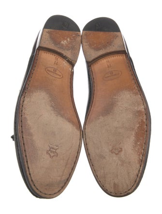 Bruno Magli Leather Tassel Accents Dress Loafers