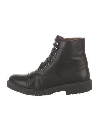 Bruno Magli Leather Lace-Up Boots