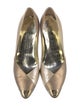 Bruno Magli Leather Animal Print D'Orsay Pumps