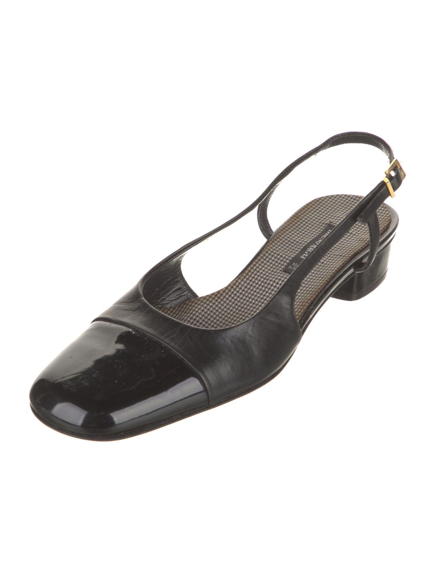 Bruno Magli Leather Slingback Flats