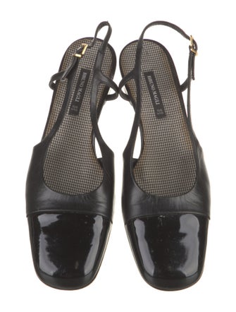 Bruno Magli Leather Slingback Flats
