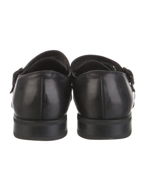 Bruno Magli Leather Monk Straps