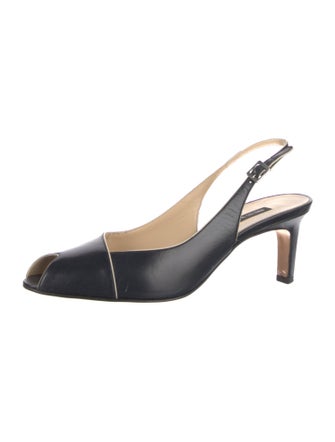 Bruno Magli Leather Slingback Pumps