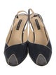Bruno Magli Leather Slingback Pumps