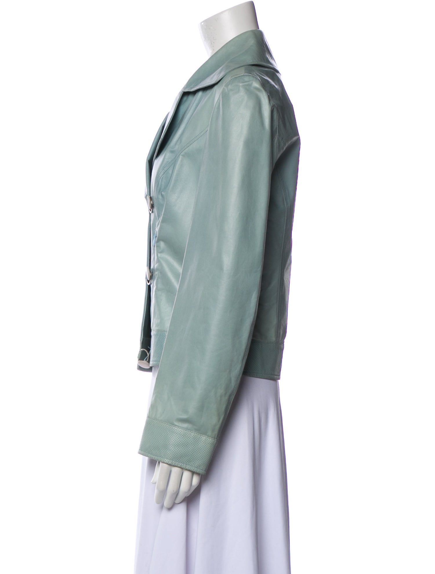 Bruno Magli Leather Biker Jacket