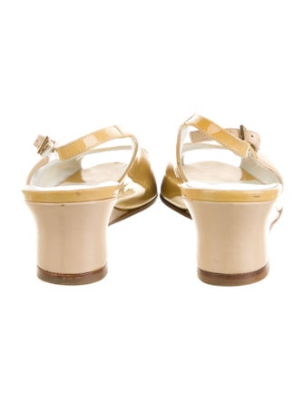 Bruno Magli Leather Slingback Pumps