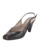 Bruno Magli Leather Slingback Pumps