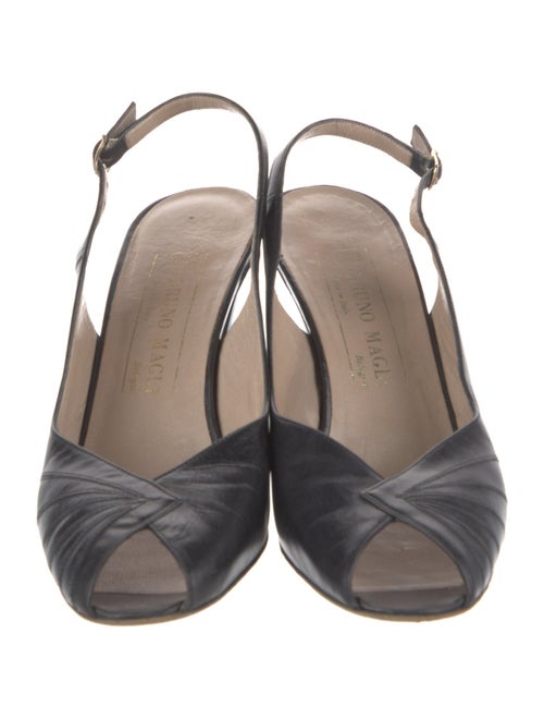 Bruno Magli Leather Slingback Pumps