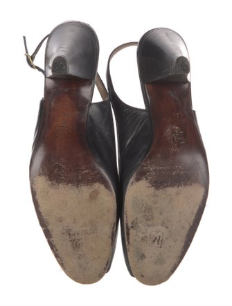 Bruno Magli Leather Slingback Pumps