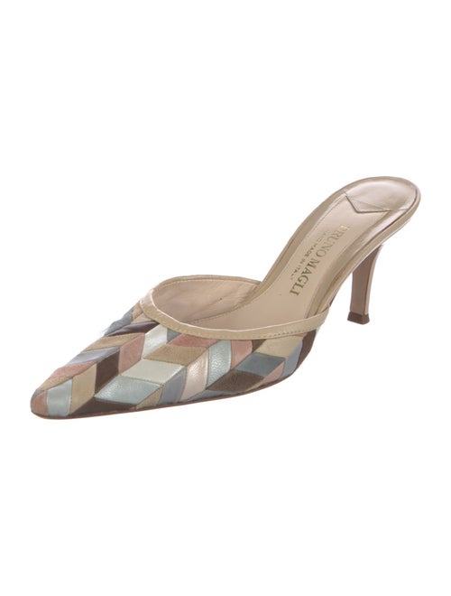 Bruno Magli Suede Printed Mules