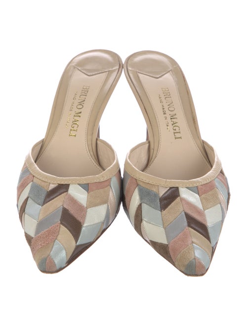 Bruno Magli Suede Printed Mules