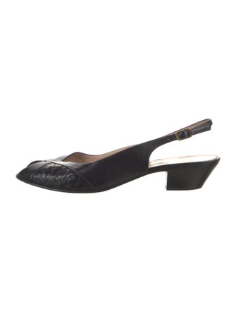 Bruno Magli Leather Slingback Pumps
