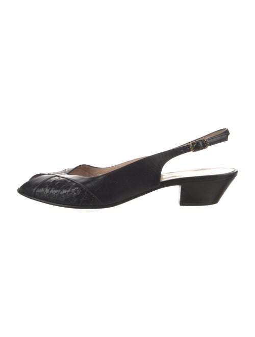 Bruno Magli Leather Slingback Pumps