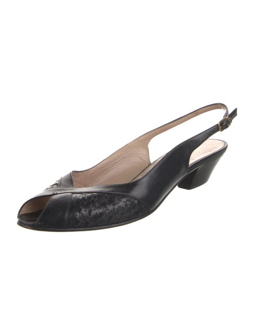 Bruno Magli Leather Slingback Pumps