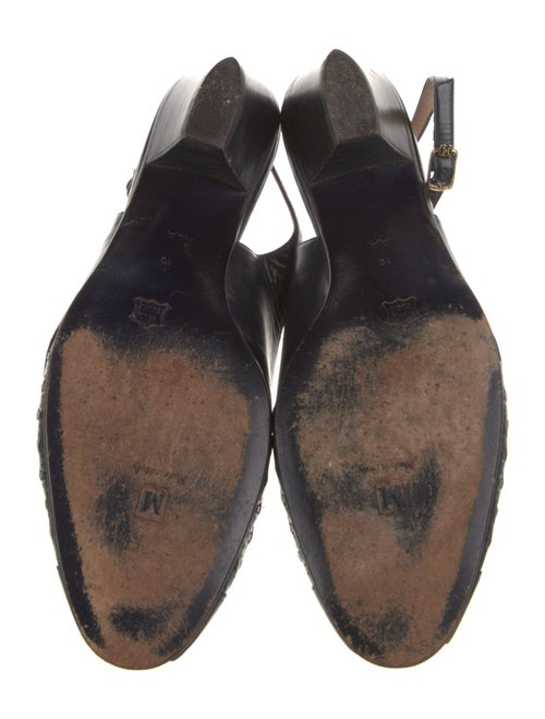 Bruno Magli Leather Slingback Pumps