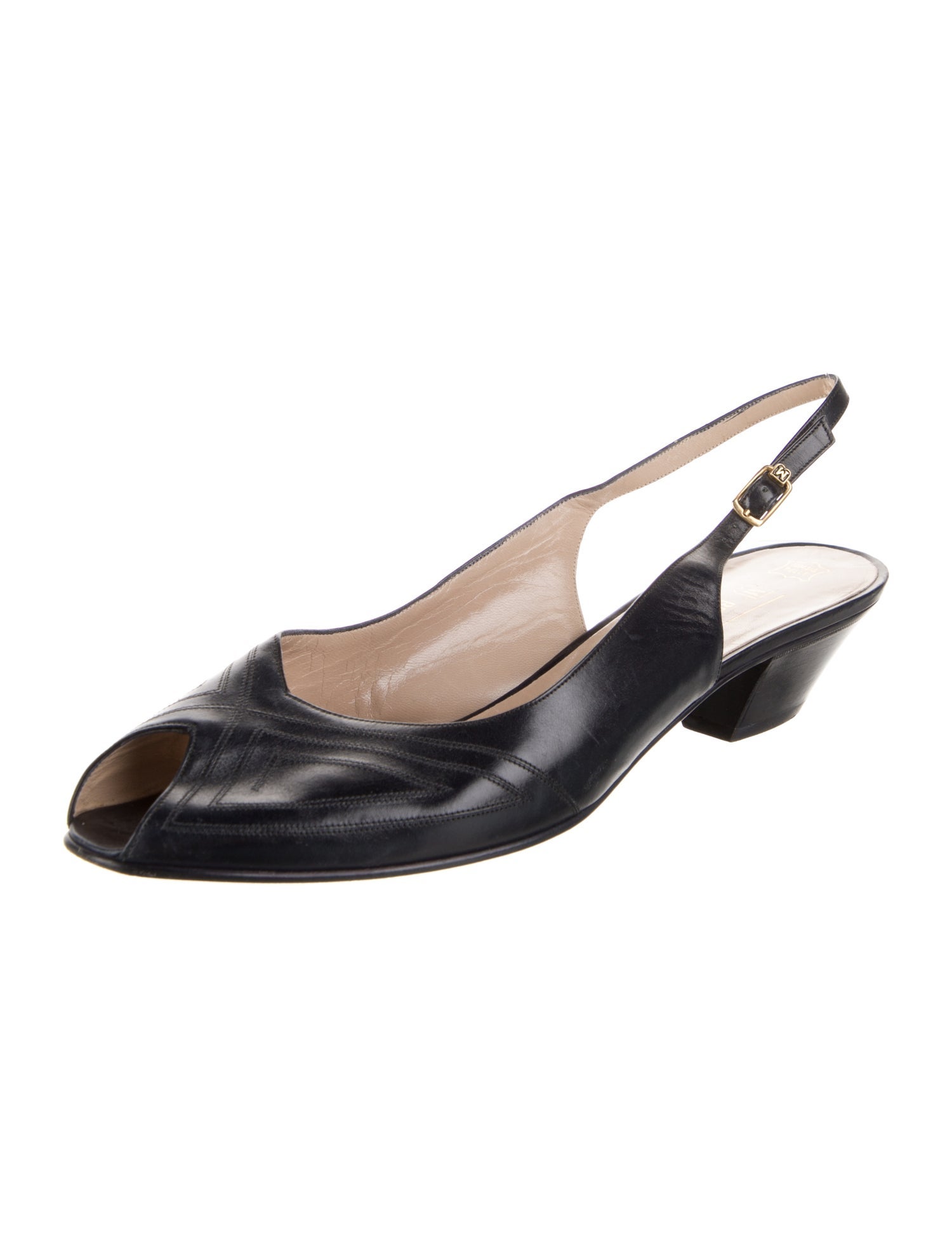 Bruno Magli Leather Slingback Sandals