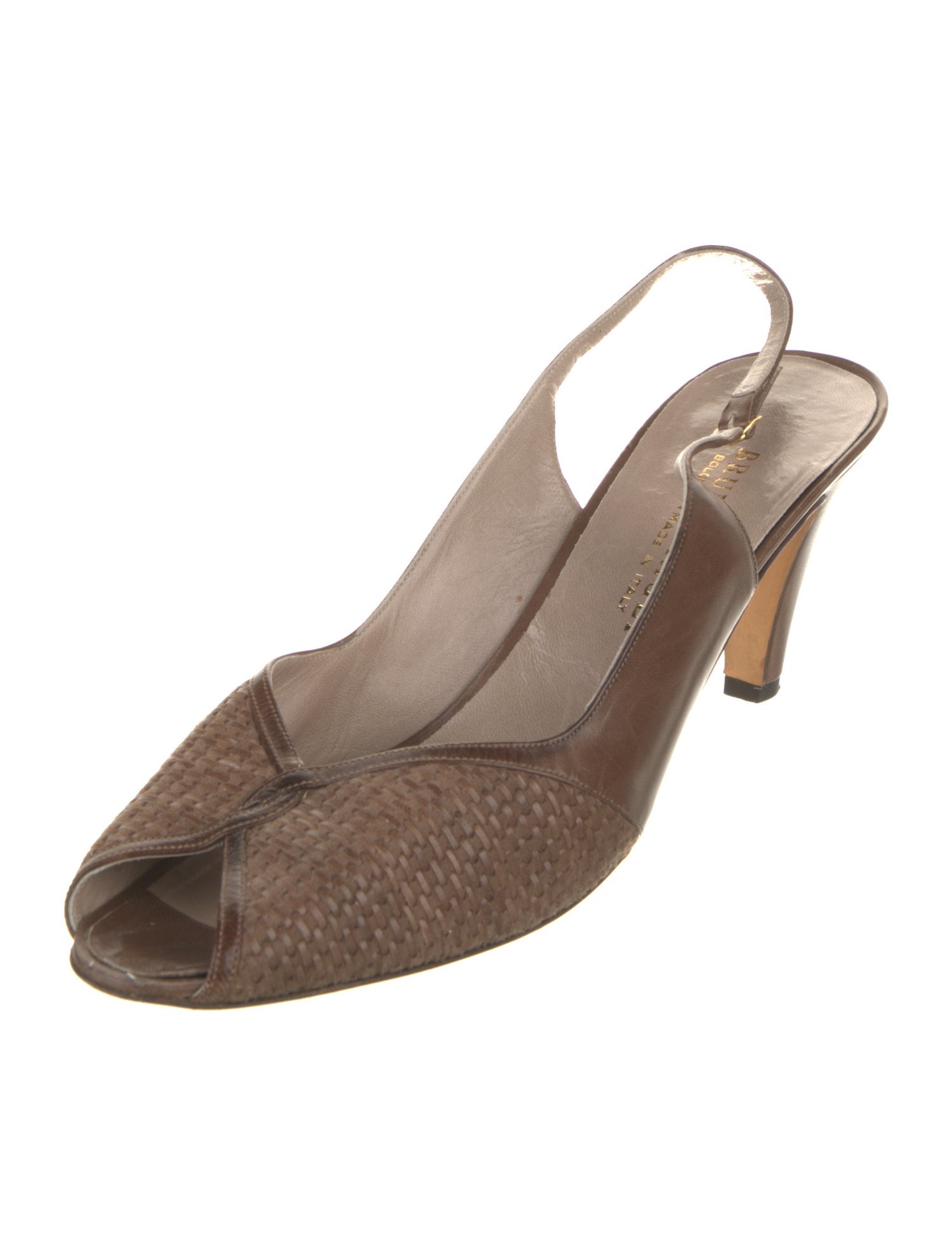 Bruno Magli Leather Slingback Sandals