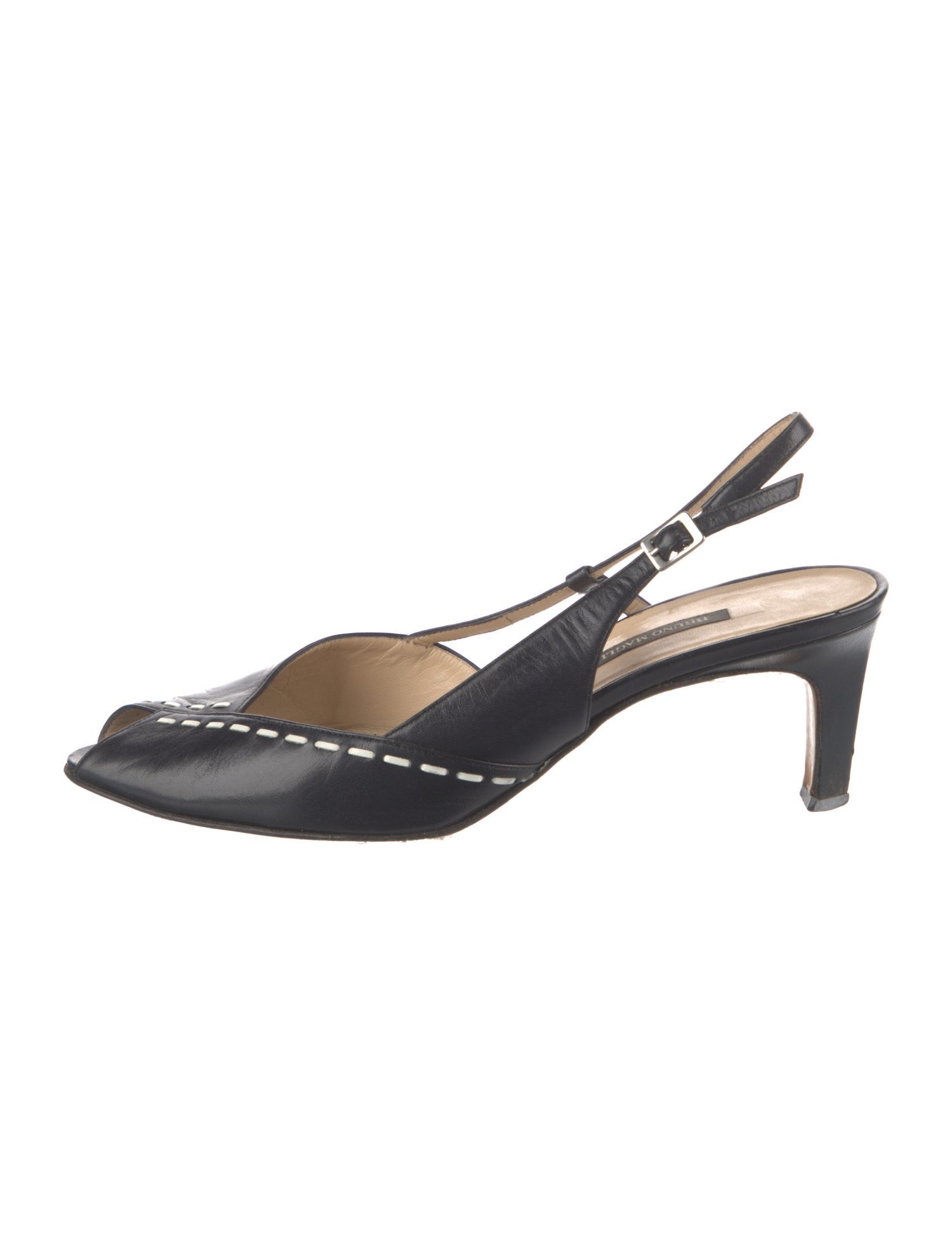 Bruno Magli Leather Slingback Pumps