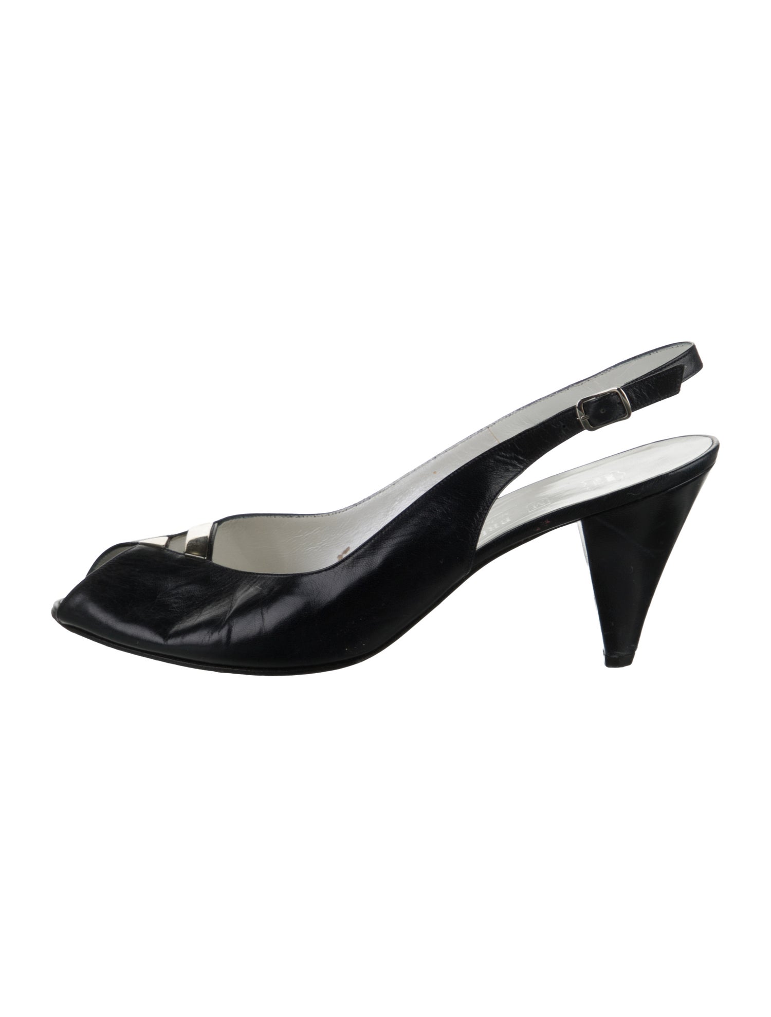 Bruno Magli Leather Slingback Pumps