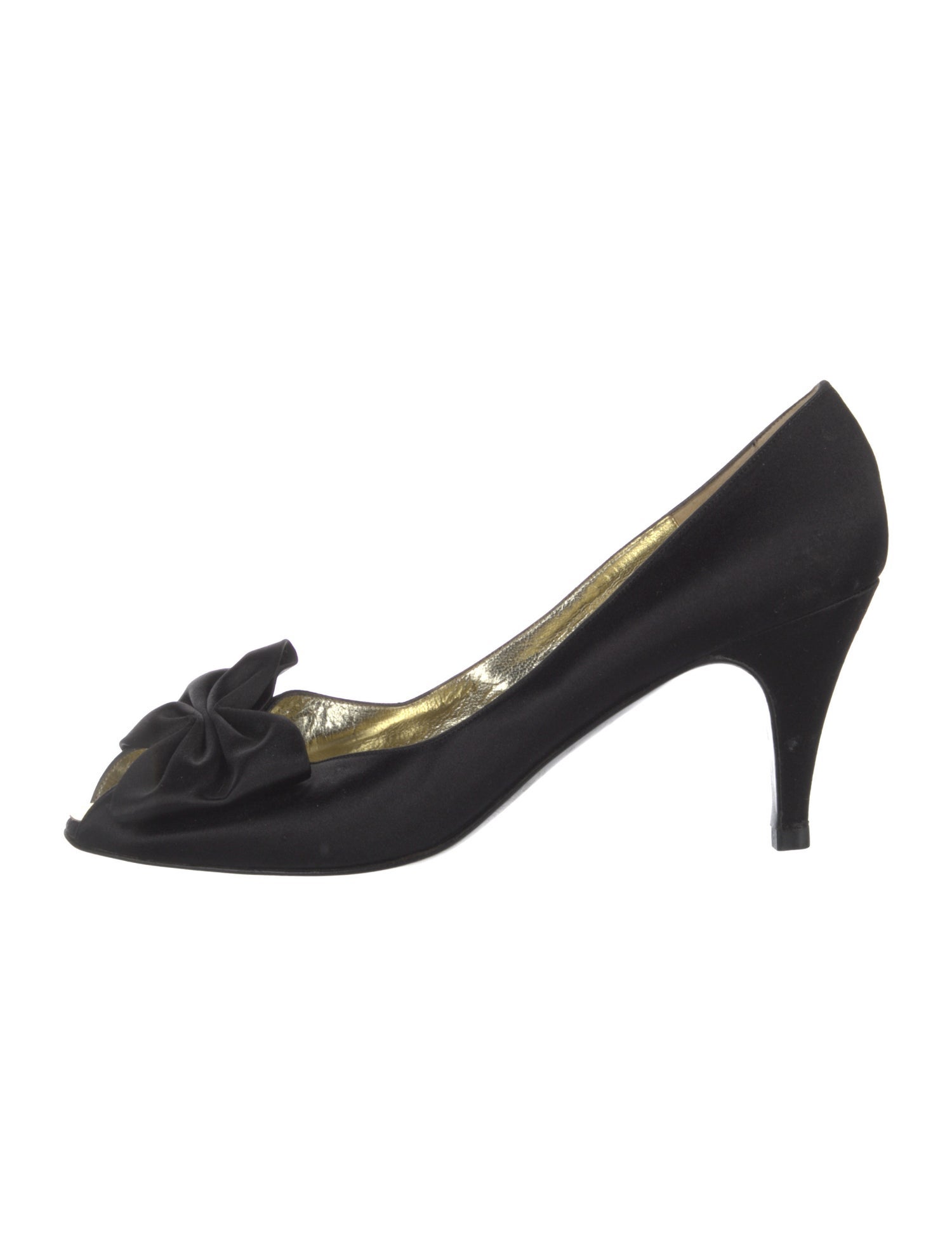 Bruno Magli Satin Bow Accents Pumps