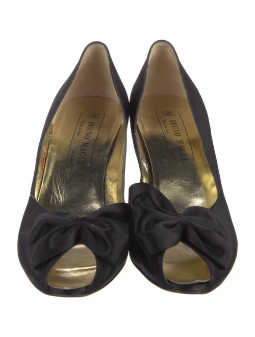 Bruno Magli Satin Bow Accents Pumps