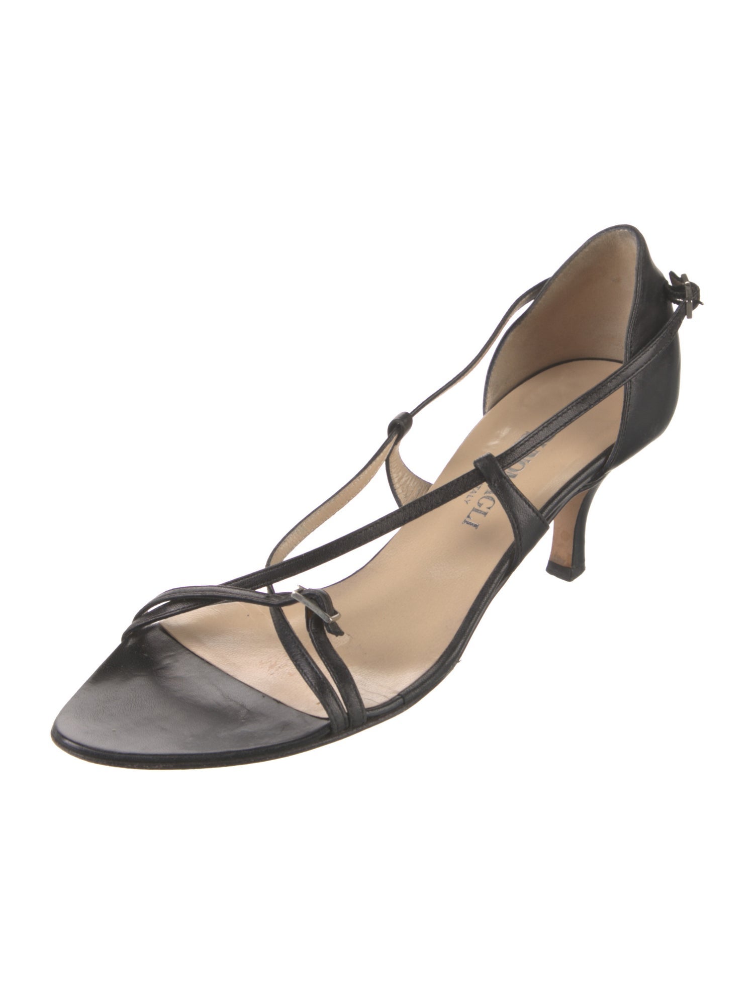 Bruno Magli Leather Slingback Sandals