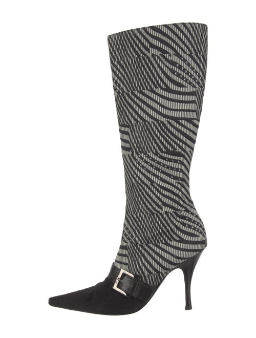 Bruno Magli Canvas Printed Sock Boots