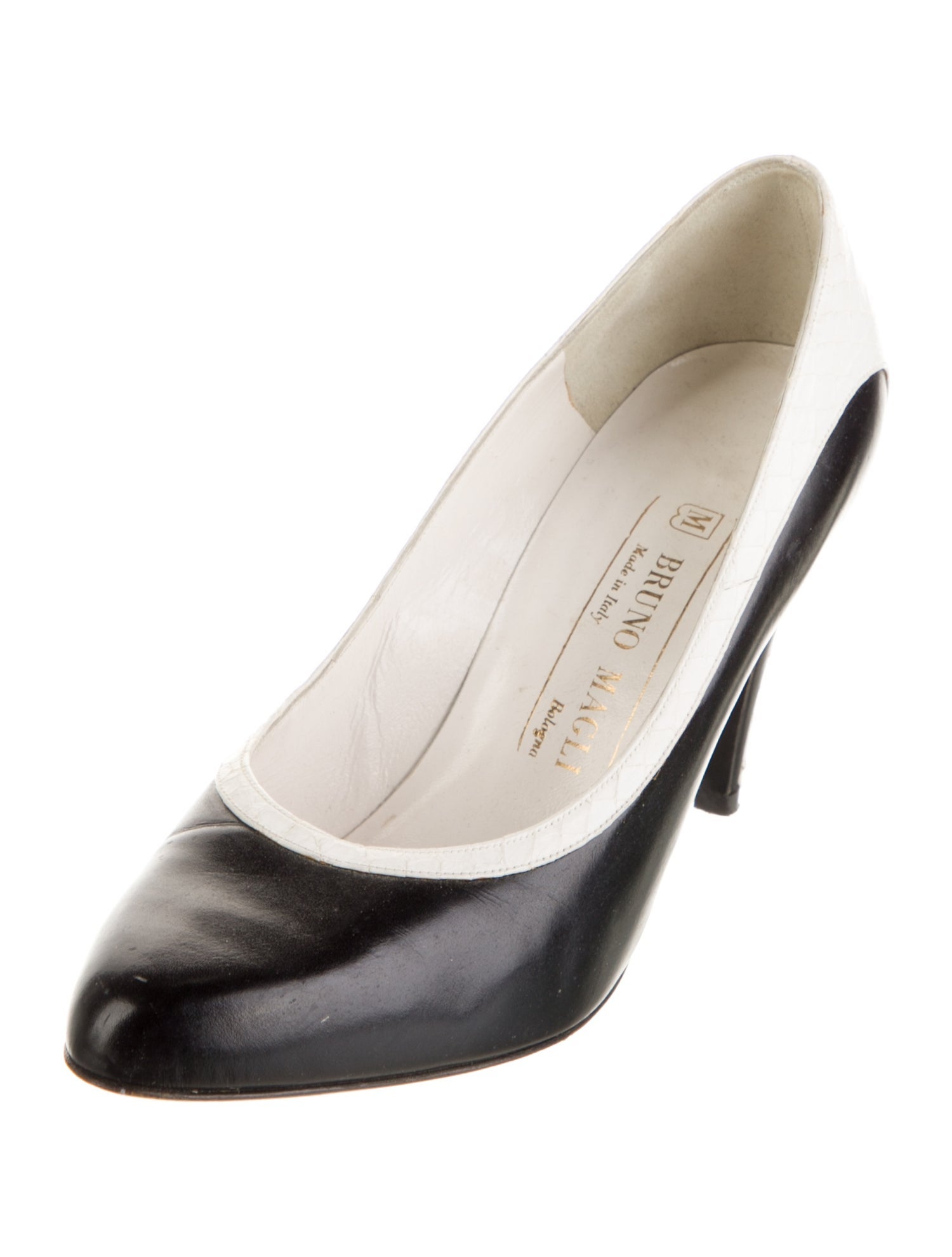 Bruno Magli Leather Slingback Pumps