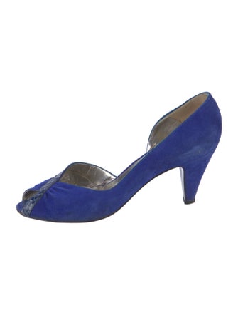 Bruno Magli Suede D'Orsay Pumps