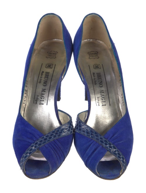 Bruno Magli Suede D'Orsay Pumps