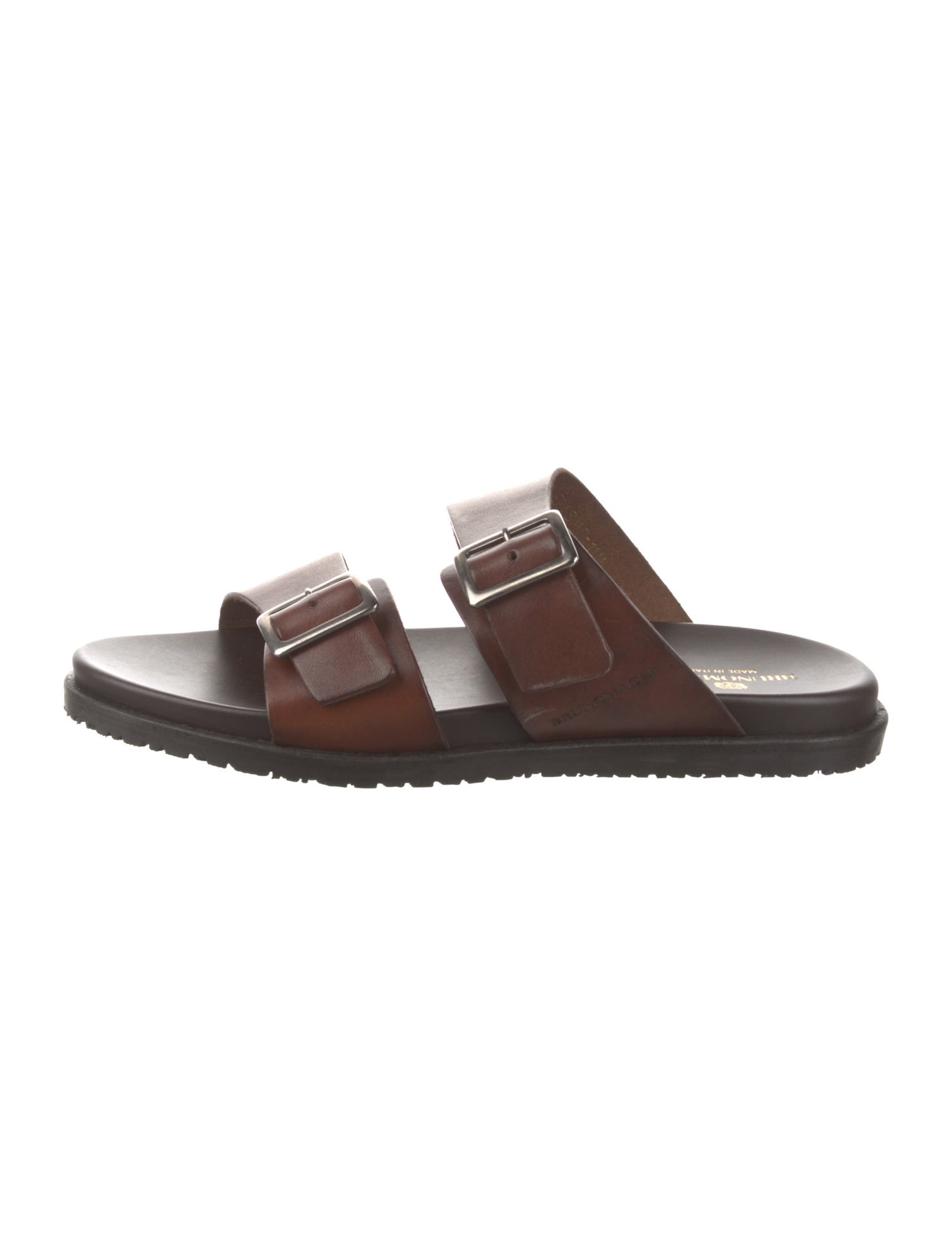 Bruno Magli Leather Slides