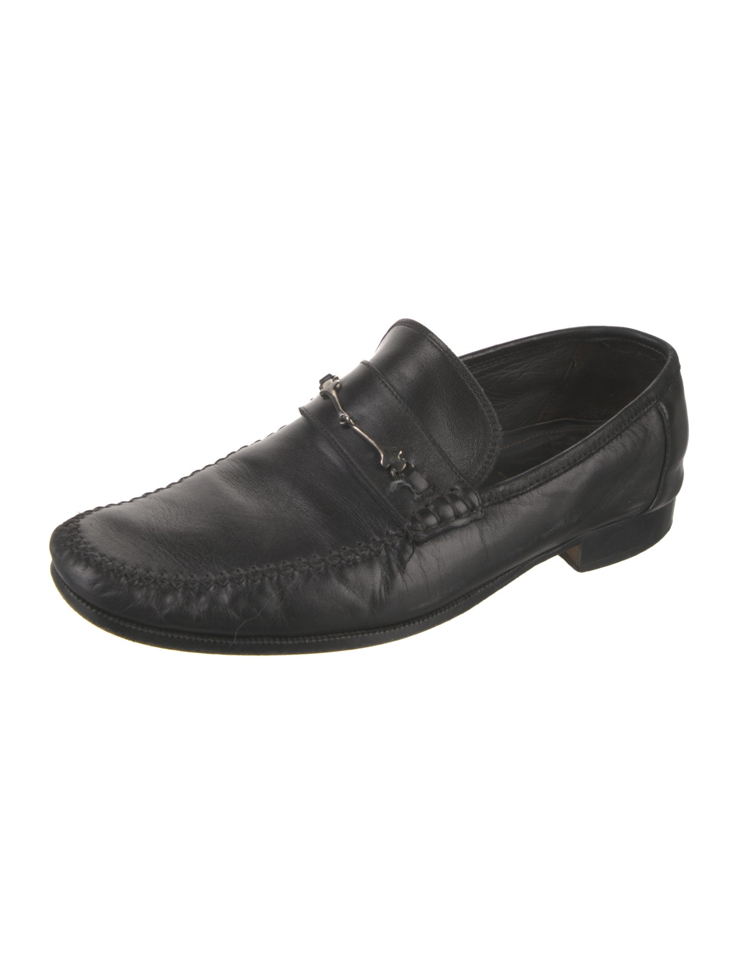 Bruno Magli Horsebit Accent Leather Dress Loafers