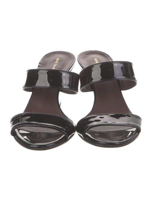 Bruno Magli Patent Leather Printed Slides