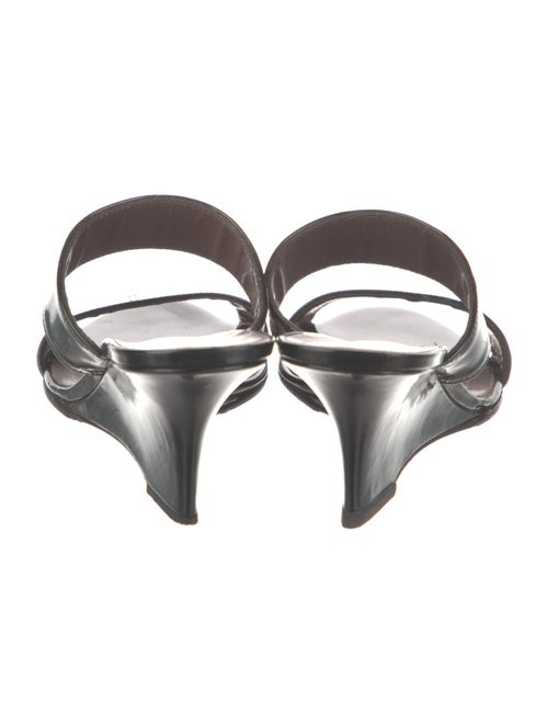 Bruno Magli Patent Leather Printed Slides