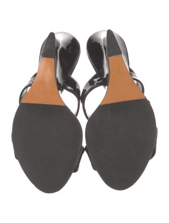 Bruno Magli Patent Leather Printed Slides