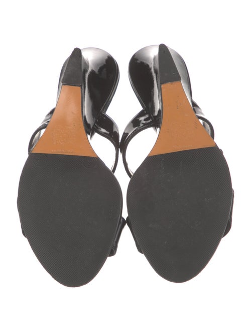 Bruno Magli Patent Leather Printed Slides