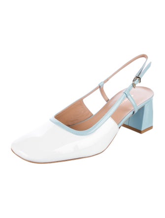 Bruno Magli Patent Leather Slingback Pumps