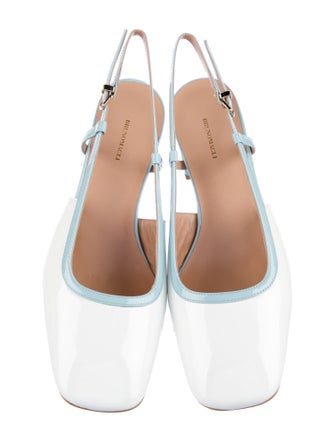Bruno Magli Patent Leather Slingback Pumps