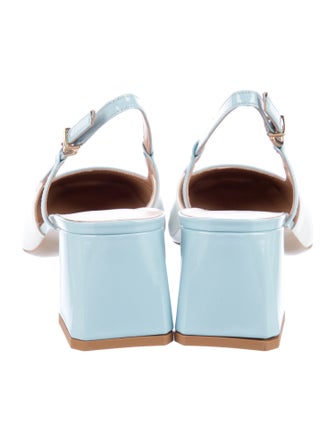 Bruno Magli Patent Leather Slingback Pumps