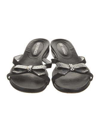 Bruno Magli Leather Slides