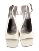 Bruno Magli Leather Cutout Accent Slingback Sandals