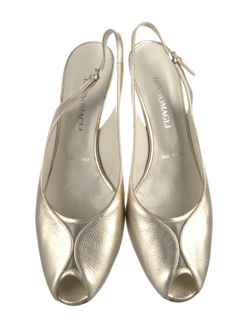 Bruno Magli Leather Slingback Pumps