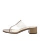 Bruno Magli Patent Leather T-Strap Sandals