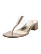 Bruno Magli Patent Leather T-Strap Sandals