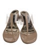 Bruno Magli Patent Leather T-Strap Sandals