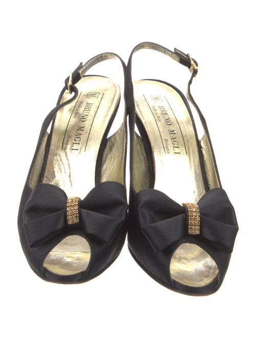 Bruno Magli Satin Slingback Pumps