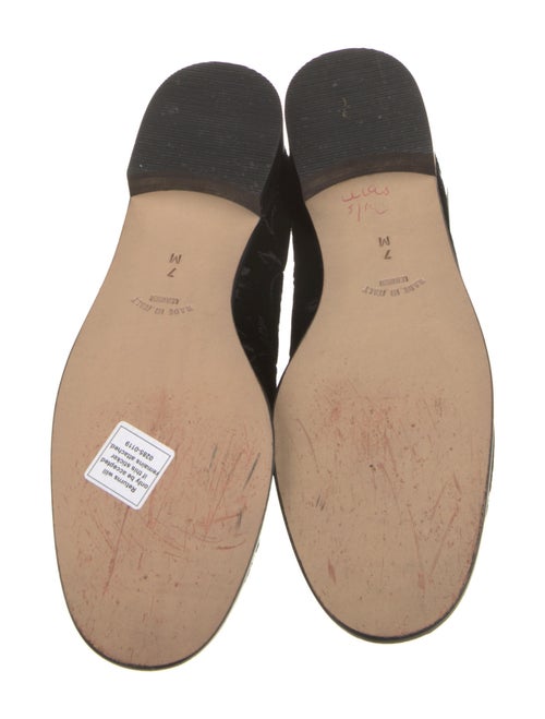 Yves Saint Laurent Velvet Embroidered Accent Loafers