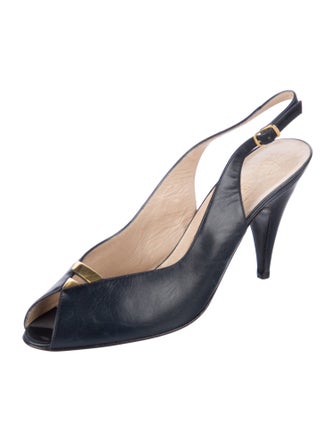 Bruno Magli Leather Slingback Sandals