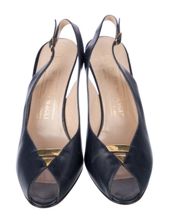 Bruno Magli Leather Slingback Sandals